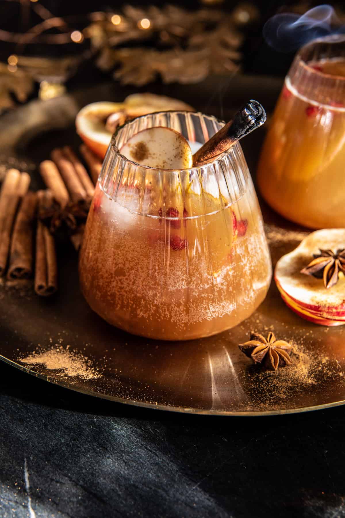 Cinnamon Apple Bourbon Smash | halfbakedharvest.com