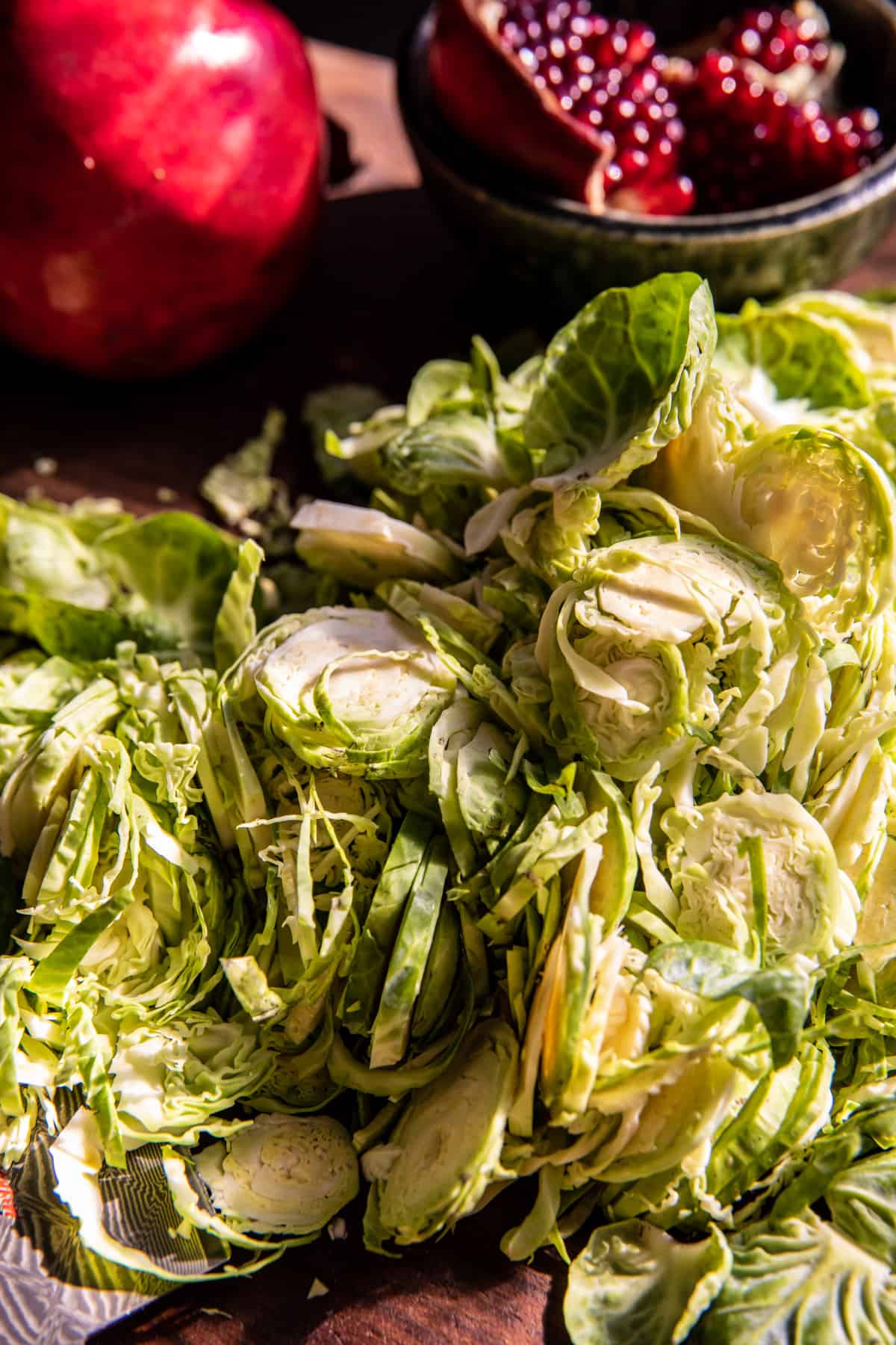 Shaved Brussels Sprout Candied Bacon Salad | halfbakedharvest.com