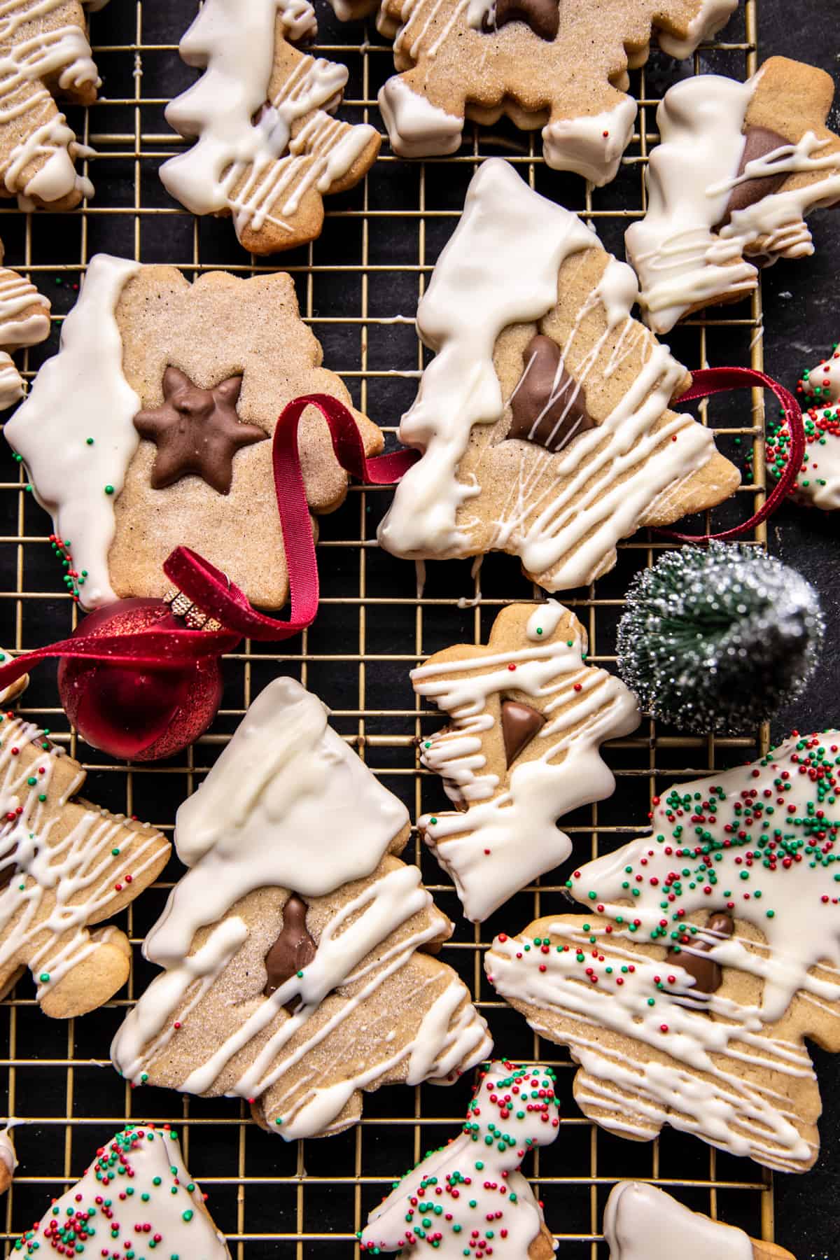 Easy Decked Out Christmas Tree Cookies | halfbakedharvest.com