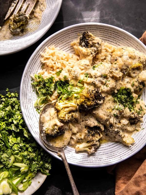 One Pan Creamy Parmesan Ranch Chicken | halfbakedharvest.com