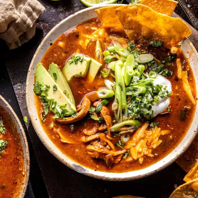 Poblano Chicken Tortilla Soup | halfbakedharvest.com