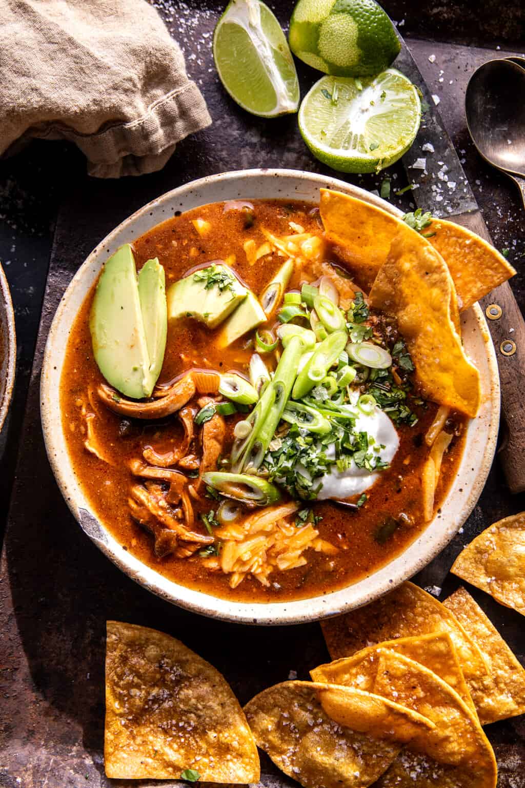 Poblano Chicken Tortilla Soup. Half Baked Harvest