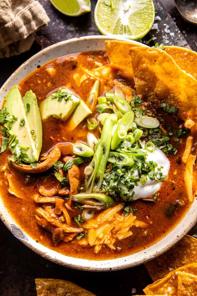 Poblano Chicken Tortilla Soup. Half Baked Harvest