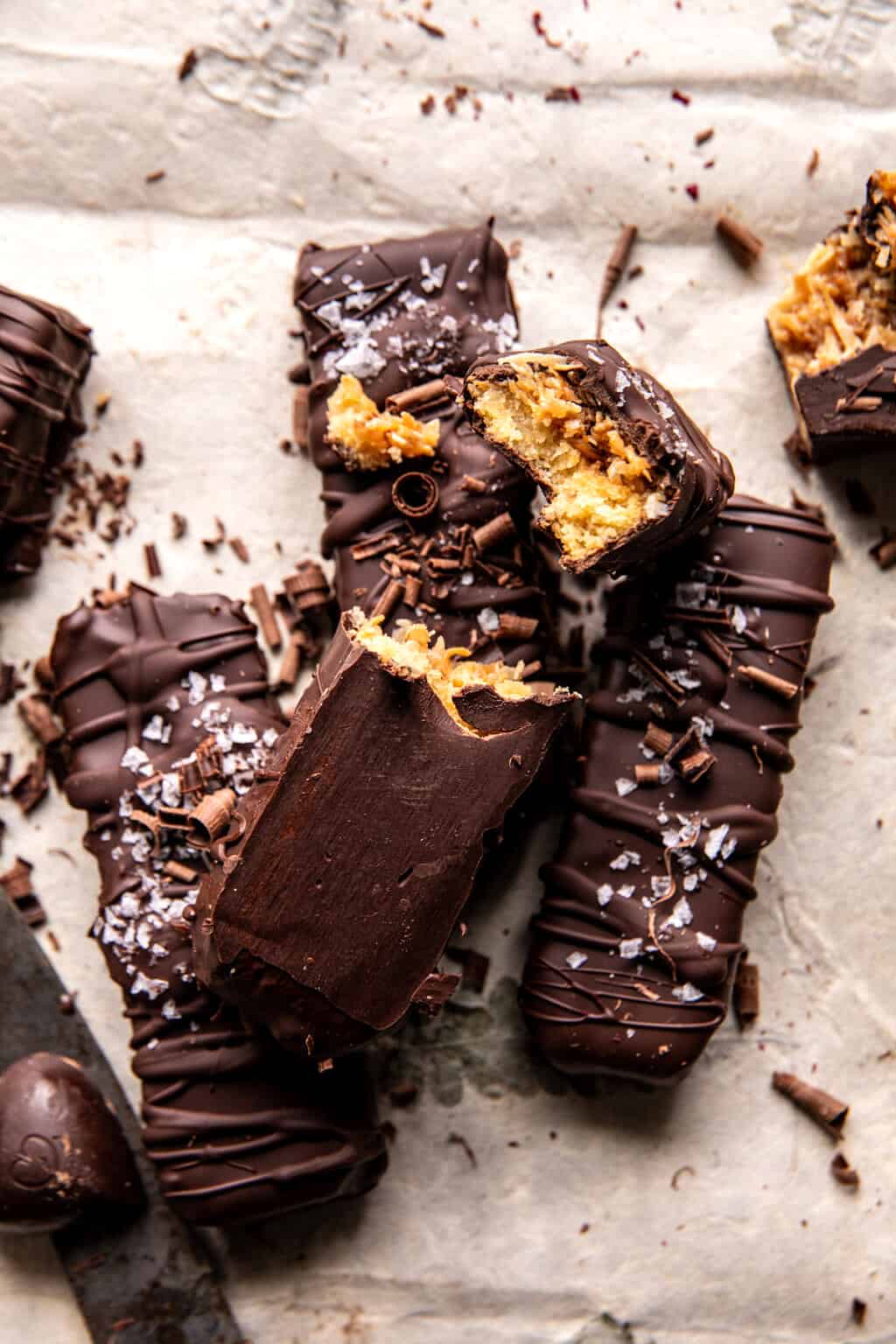 Toasted Coconut Chocolate Bars. - Half Baked Harvest
