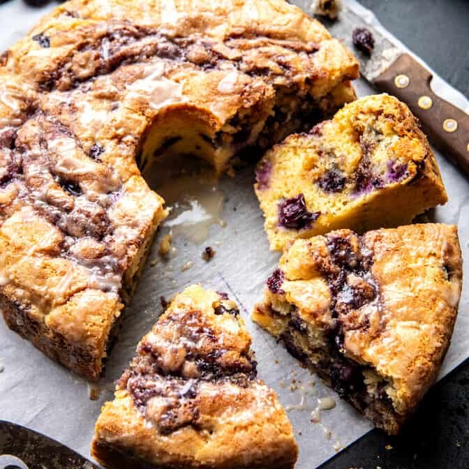 Blueberry Sour Cream Coffee Cake | halfbakedharvest.com