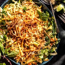 Chopped Thai Crunch Chicken Salad | halfbakedharvest.com