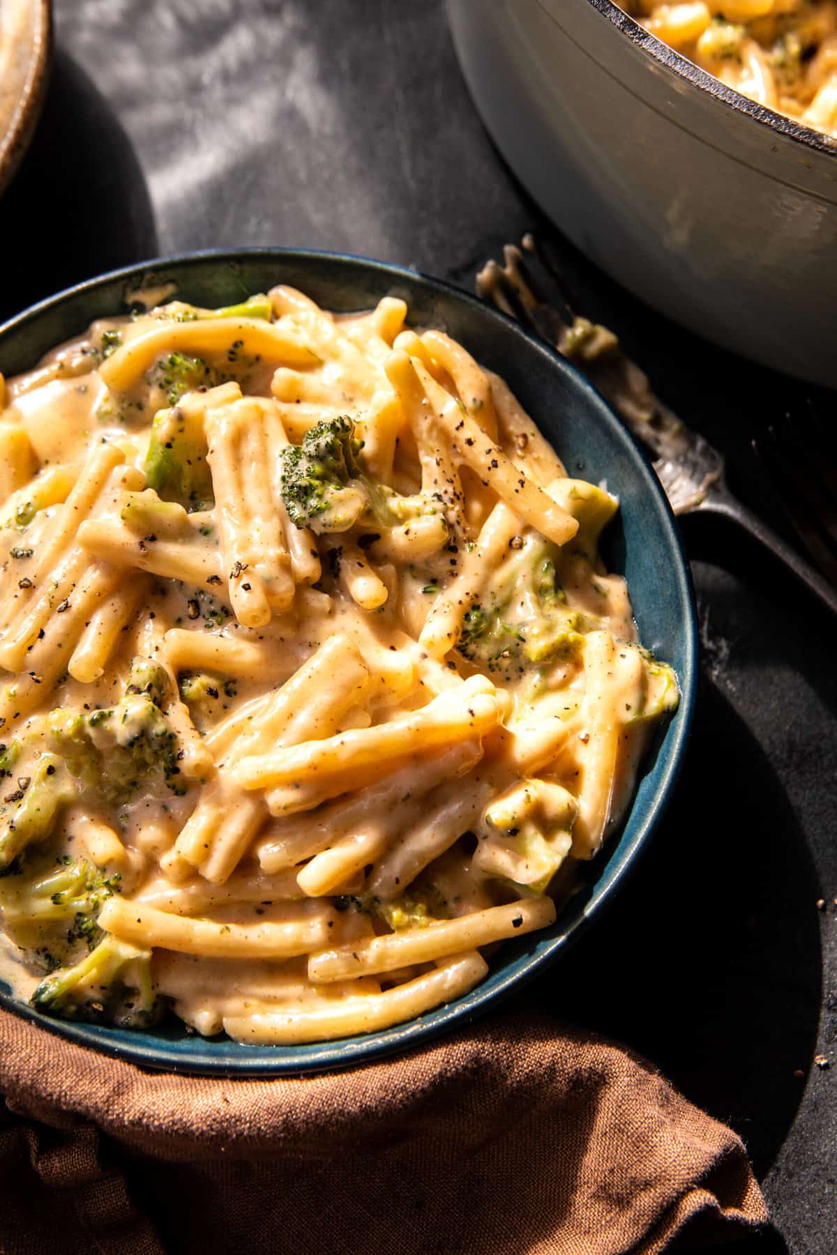Easy One Pot Broccoli Cheese Pesto Pasta | halfbakedharvest.com