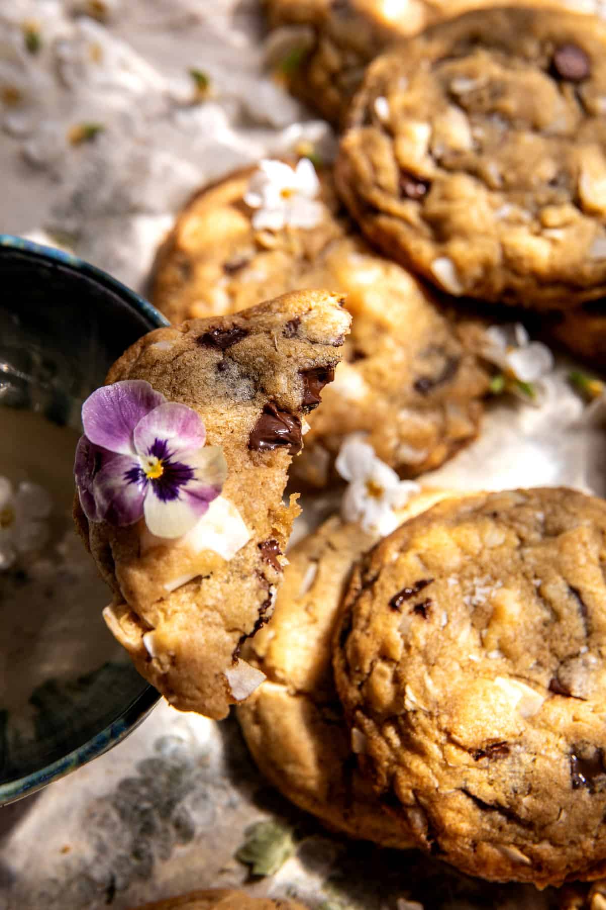 Coconut Brown Butter Chocolate Chip Cookies | halfbakedharvest.com