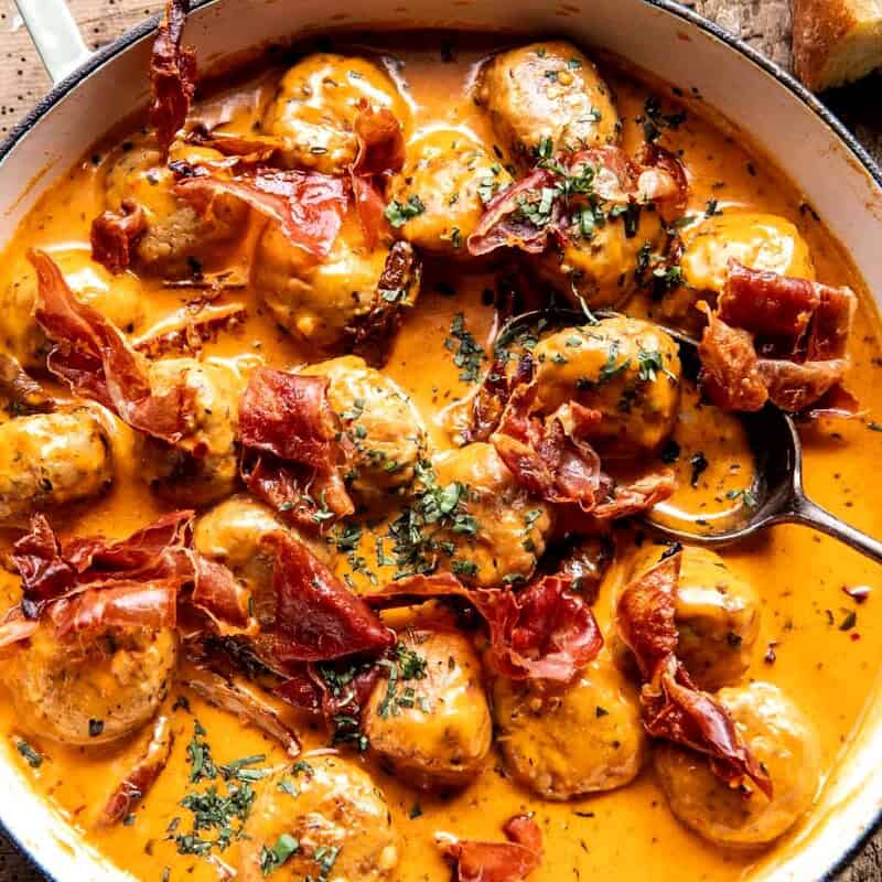 Marry Me Chicken Meatballs | halfbakedharvest.com