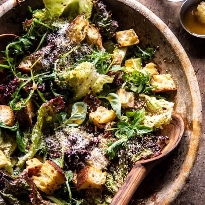 Lemon Parmesan Sesame Salad | halfbakedharvest.com