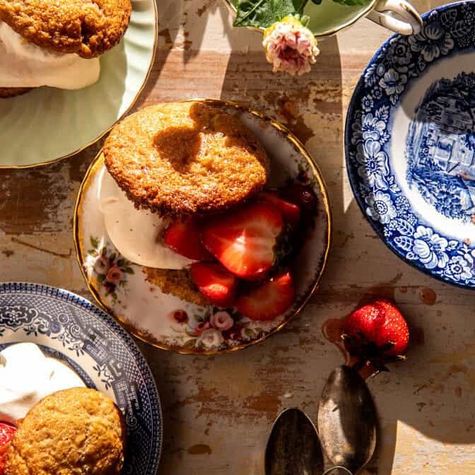 Muffin Top Strawberry Shortcakes | halfbakedharvest.com