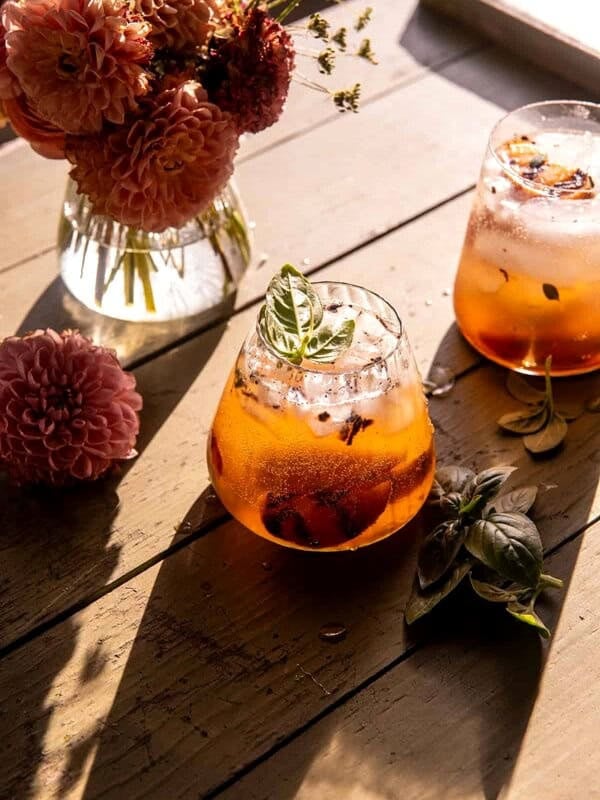 Peach Thyme Smash | halfbakedharvest.com