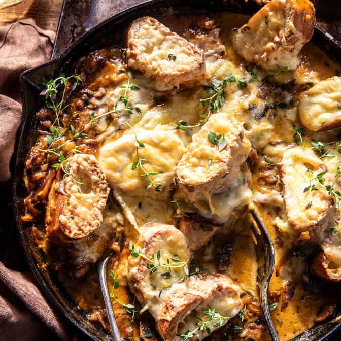 French Onion Smothered Chicken | halfbakedharvest.com