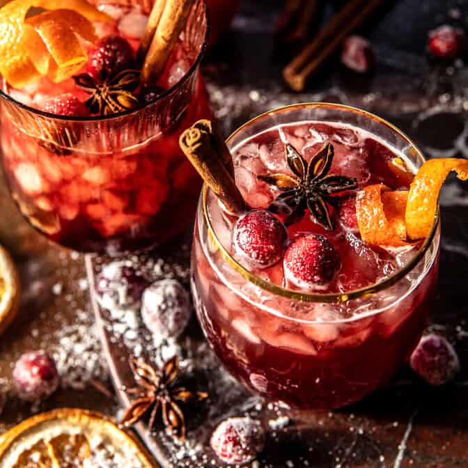 Thanksgiving Cranberry Cobbler Punch | halfbakedharvest.com