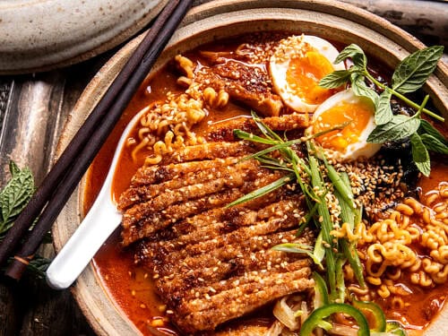 Sesame Peanut Chicken Katsu Ramen. - Half Baked Harvest