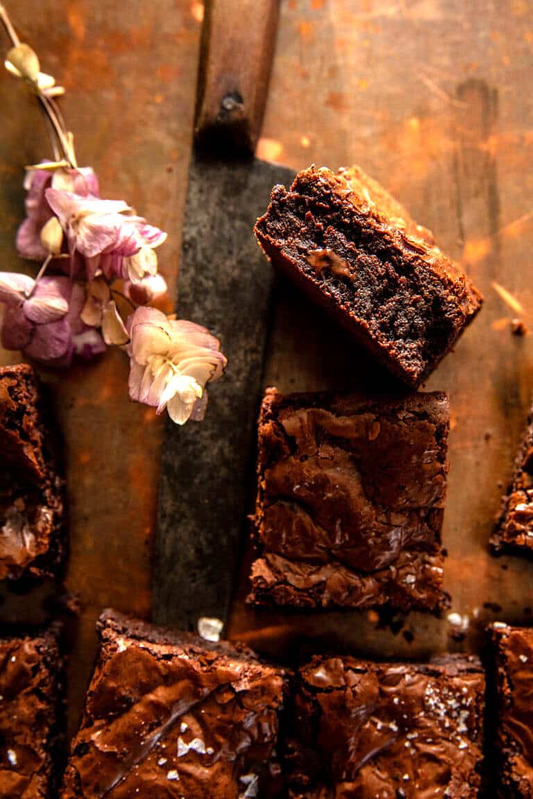 Fudgy Crinkly Brown Butter Brownies Half Baked Harvest fudgy-crinkly-brown-butter-brownies-half-baked-harvest