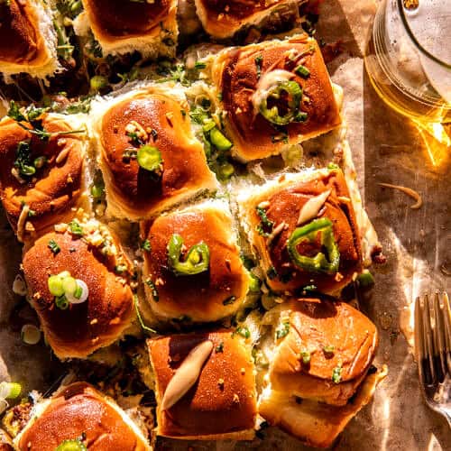 Jalapeño Pepper Jack Cheeseburger Sliders. - Half Baked Harvest