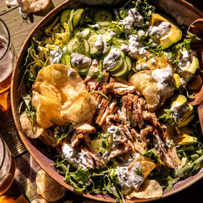 Dill Pickle Salt and Vinegar Chicken Salad - halfbakedharvest.com