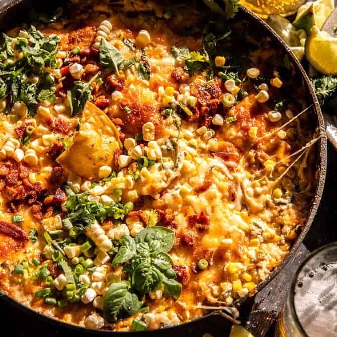 Hot Bacon Corn Dip | halfbakedharvest.com