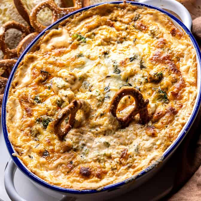 Broccoli Cheddar Dip | halfbakedharvest.com