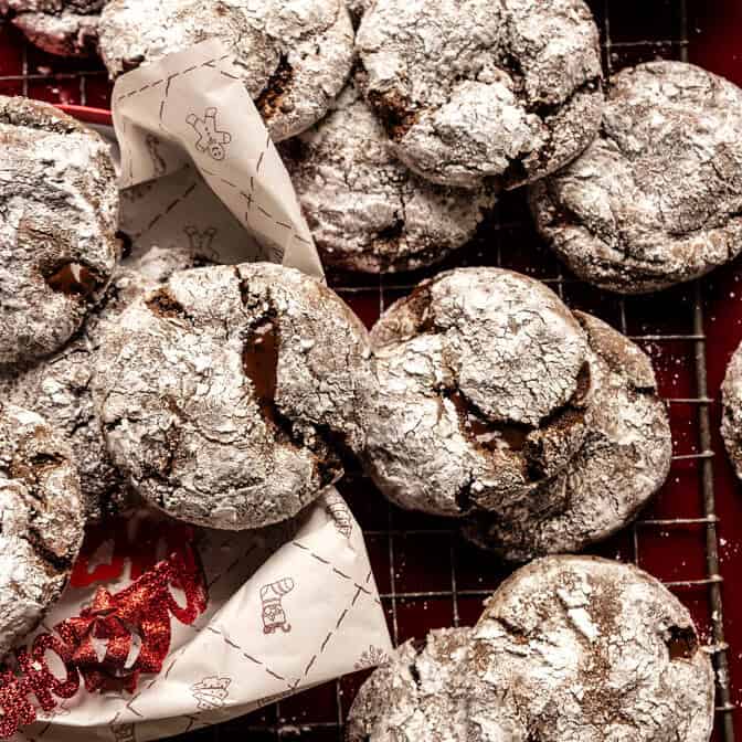 Gooey Chocolate Crinkle Cookies | halfbakedharvest.com