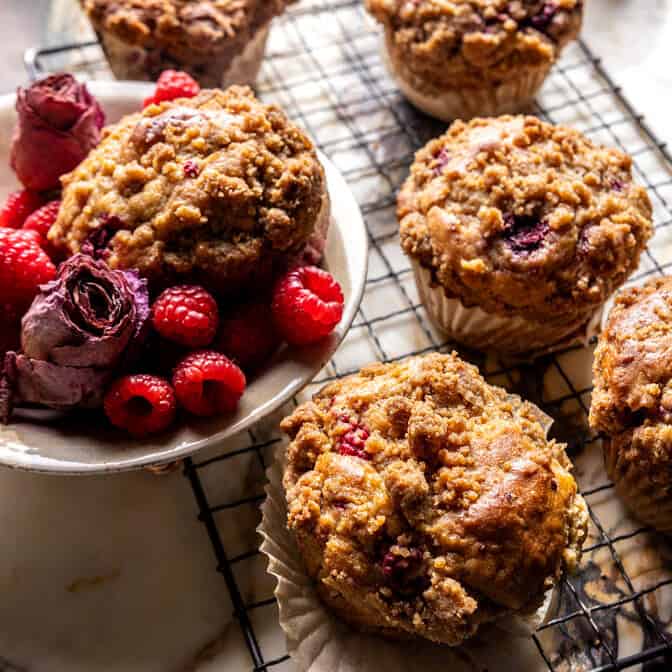 Raspberry Muffins | halfbakedharvest.com