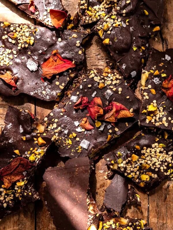 Dark Chocolate Banana Bark with Puffed Quinoa | halfbakedharvest.com