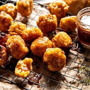 Easy Corn Fritter Muffins with Hot Honey | halfbakedharvest.com