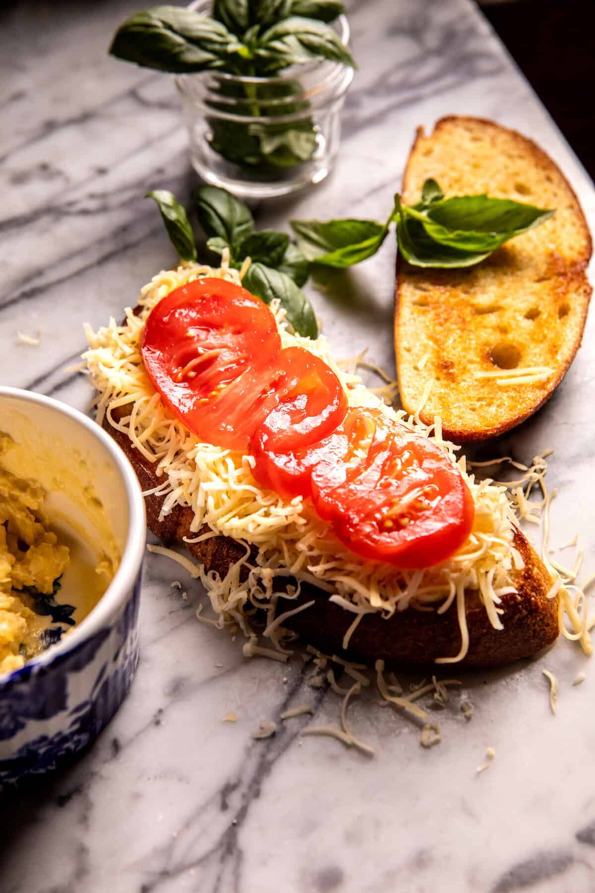 Everything Cheddar, Tomato, and Brie Grilled Cheese | halfbakedharvest.com