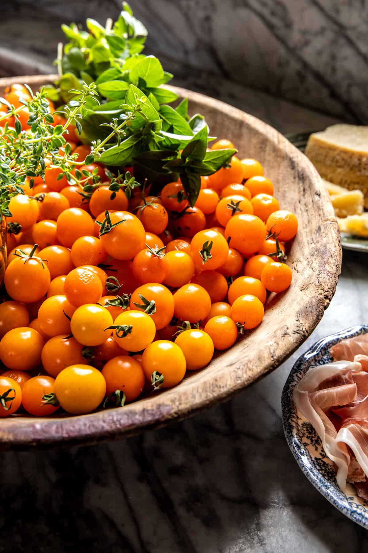 One Skillet Sun Gold Tomato Chicken and Orzo | halfbakedharvest.com