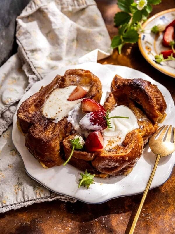 Baked Condensed Milk Cinnamon French Toast | halfbakedharvest.com
