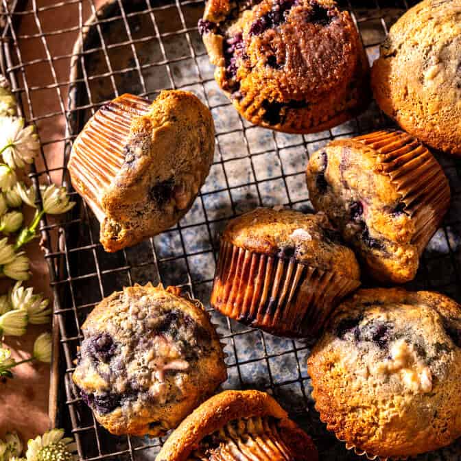 Better Than the Box Moist Blueberry Muffins | halfbakedharvest.com
