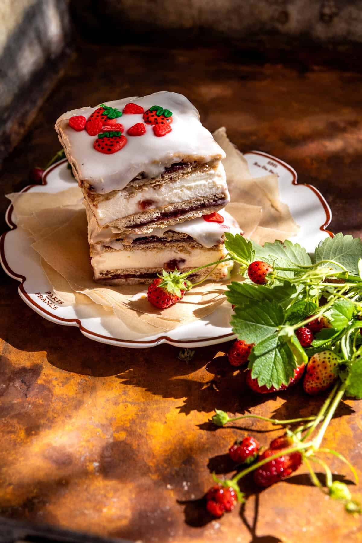 Strawberry Pop-Tart Ice Cream Sandwiches | halfabkedharvest.com