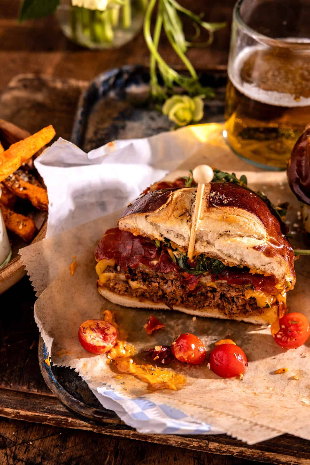 Greek Burgers with Harissa Mayo | halfbakedharvest.com