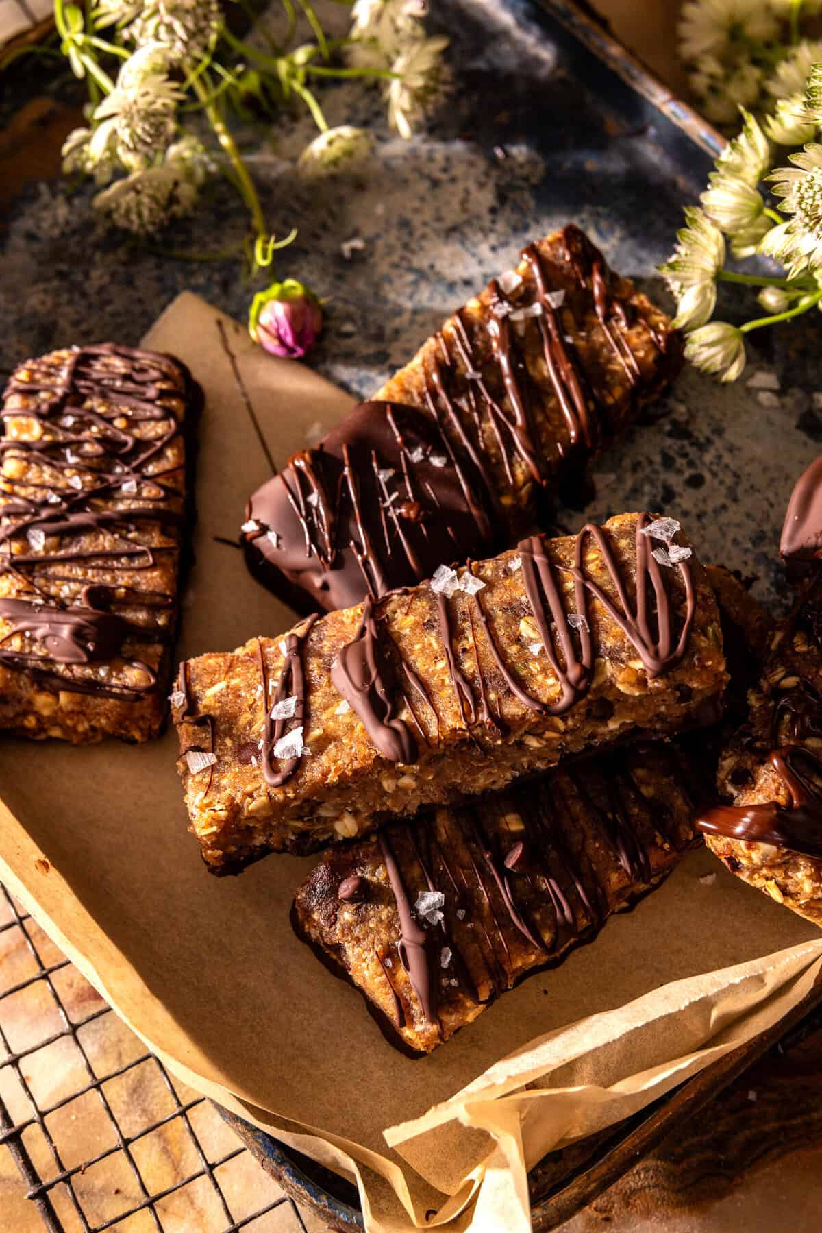 No Bake Chocolate Peanut Butter Cookie Bars | halfbakedharvest.com