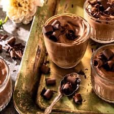No Fuss Whipped Dark Chocolate Mousse | halfbakedharvest.com