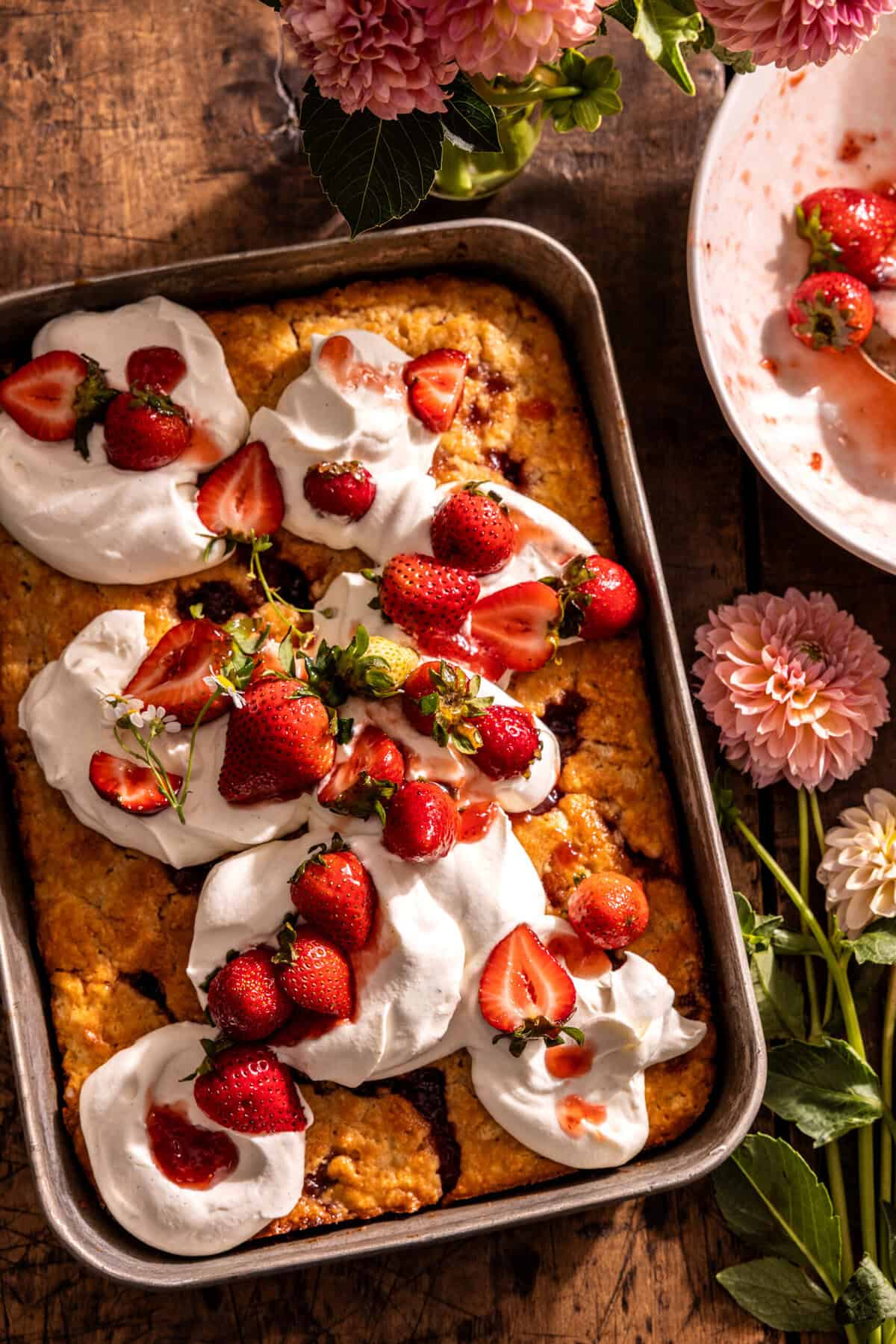 Strawberry Jam Shortcake Sheet Cake. Strawberry Jam Shortcake Sheet Cake.