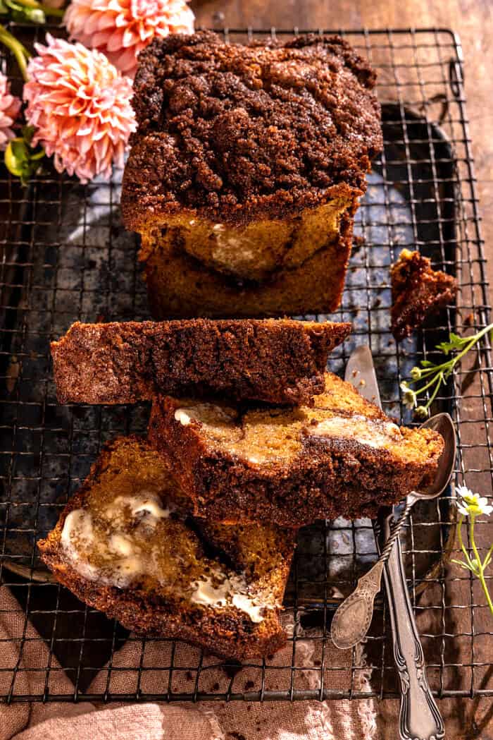 Cinnamon Crunch Zucchini Muffin Quick Bread | halfbakedharvest.com