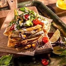 Cool Ranch Chicken and Bacon Quesadillas | halfbakedharvest.com