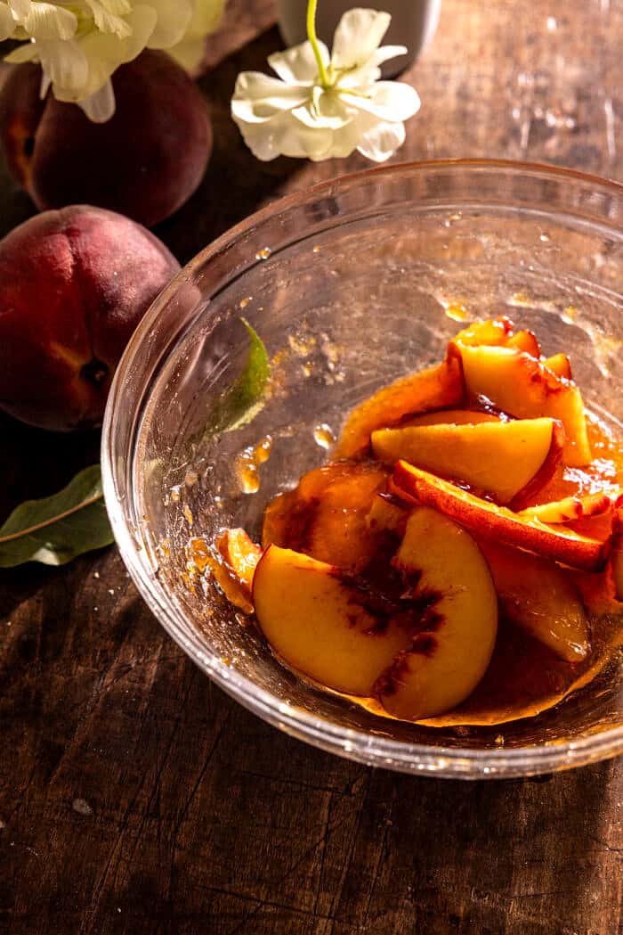 Iced Brown Butter Peach Oatmeal Cookies | halfbakedharvest.com