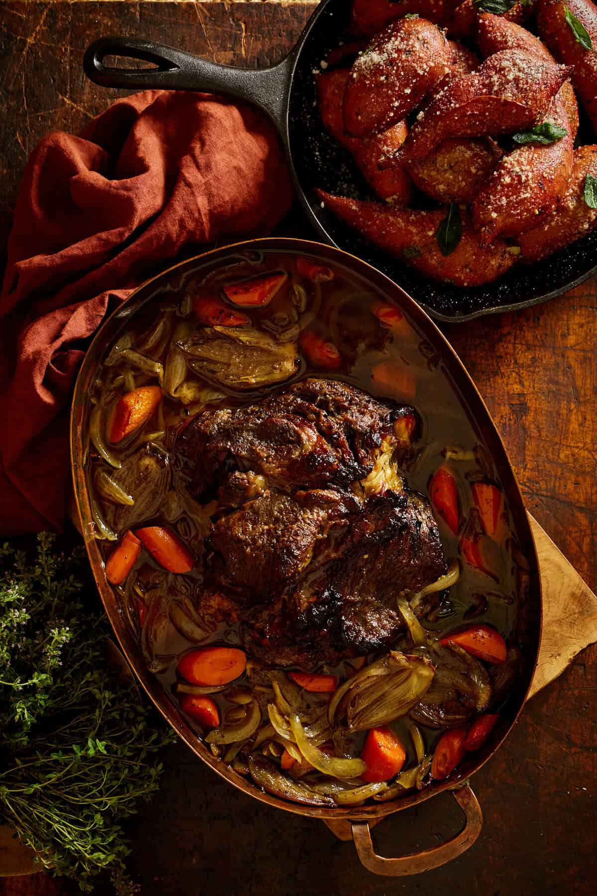 Classic Sunday Roast Chicken and Root Vegetables