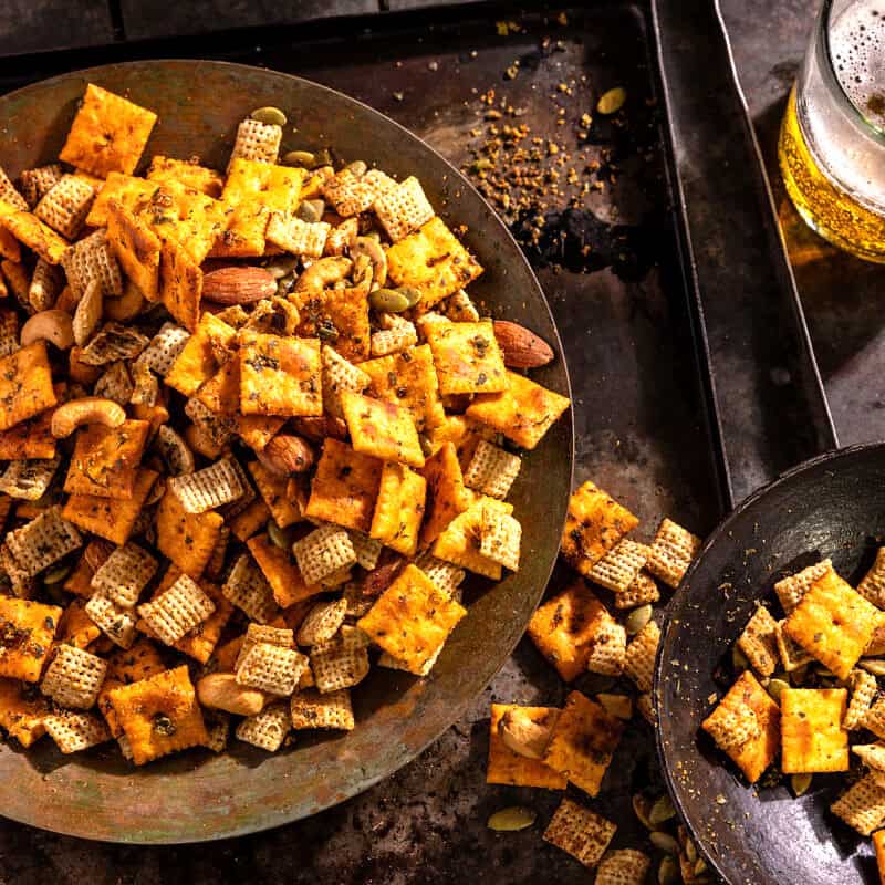 Dilly Ranch and Cheese Chex Mix | halfbakedharvest.com