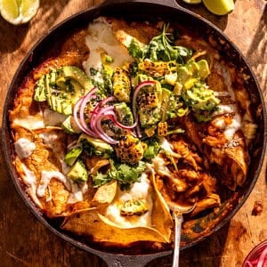 Honey Chipotle Chicken Enchilada Bake | halfbakedharvest.com
