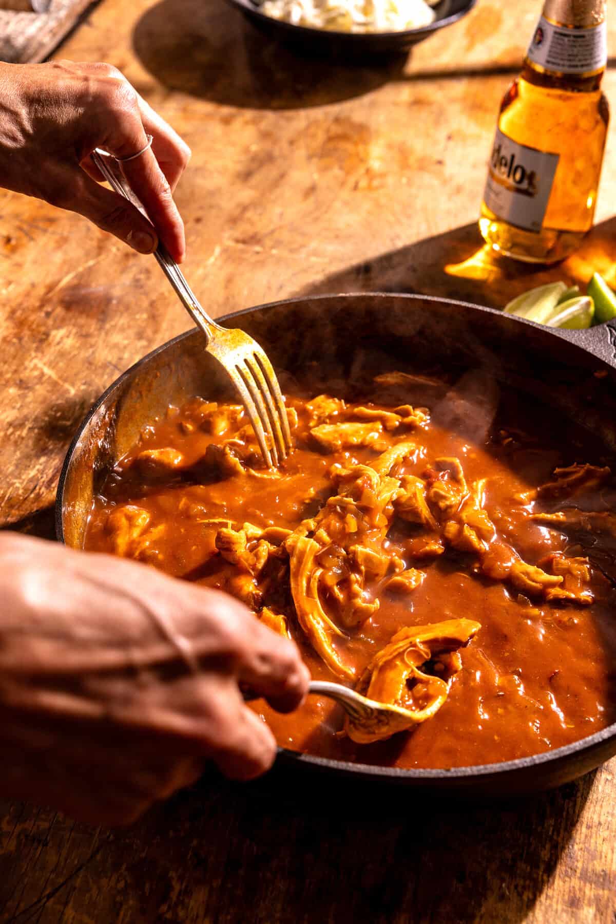 Honey Chipotle Chicken Enchilada Bake | halfbakedharvest.com