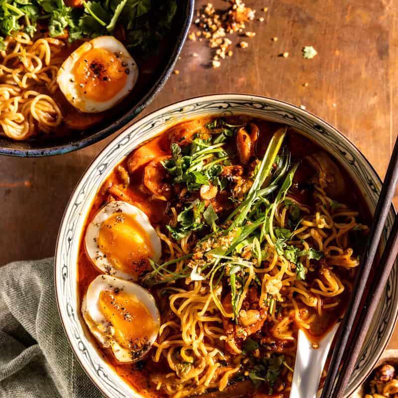 Quick Thai Chicken and Ginger Carrot Ramen | halfbakedharvest.com