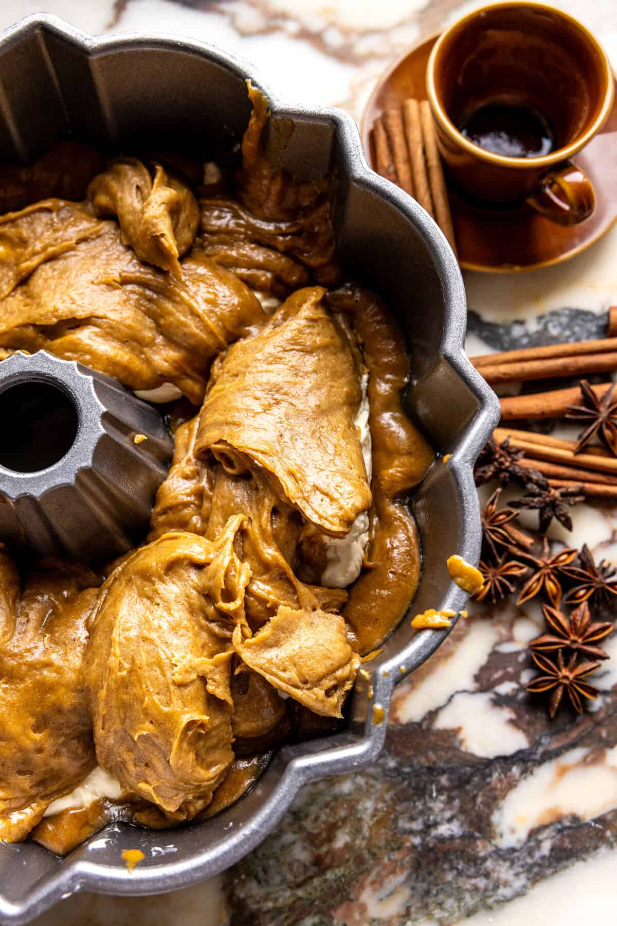 Soft Pumpkin Cream Cheese Latte Bundt Cake | halfbakedharvest.com