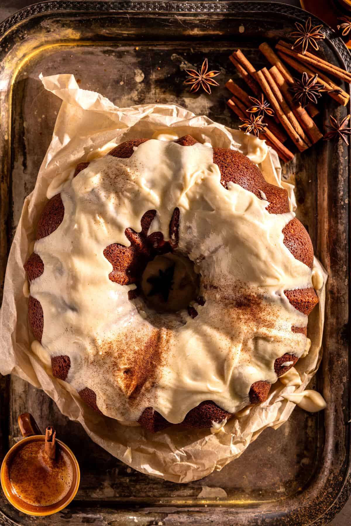Soft Pumpkin Cream Cheese Latte Bundt Cake | halfbakedharvest.com