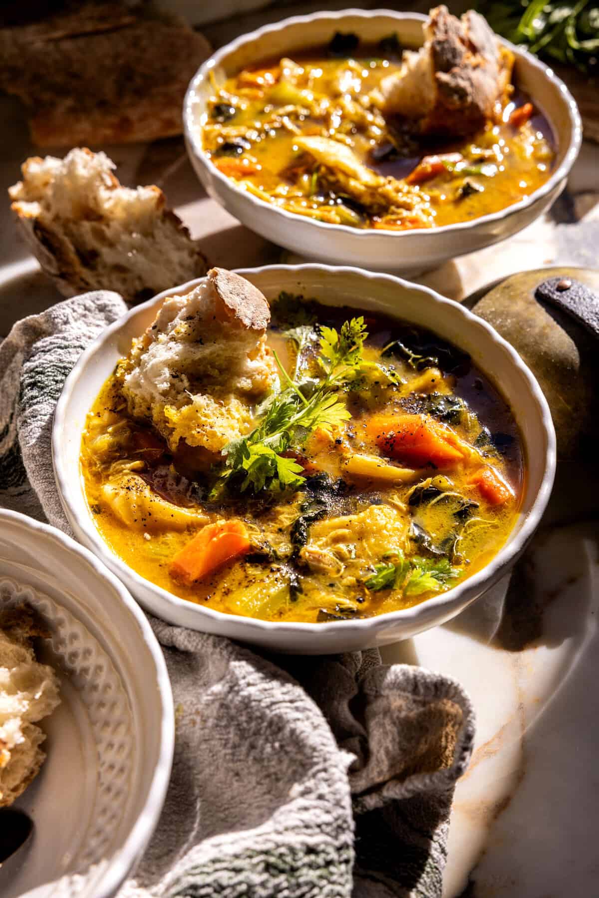 Warming Golden Chicken Noodle Soup | halfbakedharvest.com